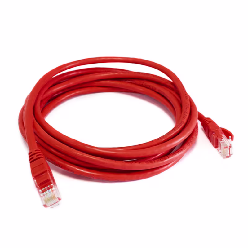 PC6-3010 PATCH CORD CAT6 10FT COLOR ROJO C/BOTA TERMOMOLDEADA, CATCOM