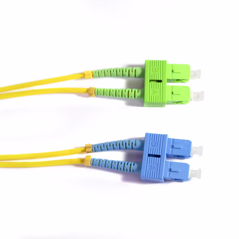 SU/SA9CR30M PATCH CORD DE FIBRA OPTICA SC/UPC-SC/APC DUPLEX MONOMODO 30MTS, CATCOM
