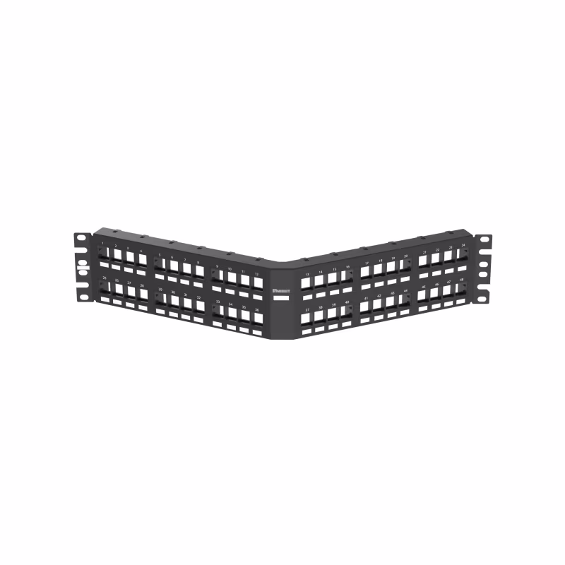 NKPPA48FMY Patch Panel  Modular Angulado de 48 puertos, 2 RU