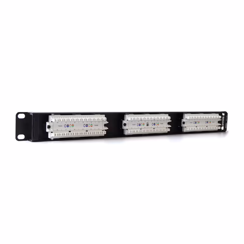CATCOM Patch Panel Cat6 18P 110 Block, ANSI/TIA-568.2-D, 250MHz
