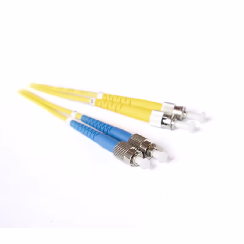 FU/TU9CR05M PATCH CORD DE FIBRA OPTICA FC/UPC-ST/UPC DUPLEX MONOMODO 5MTS, CATCOM