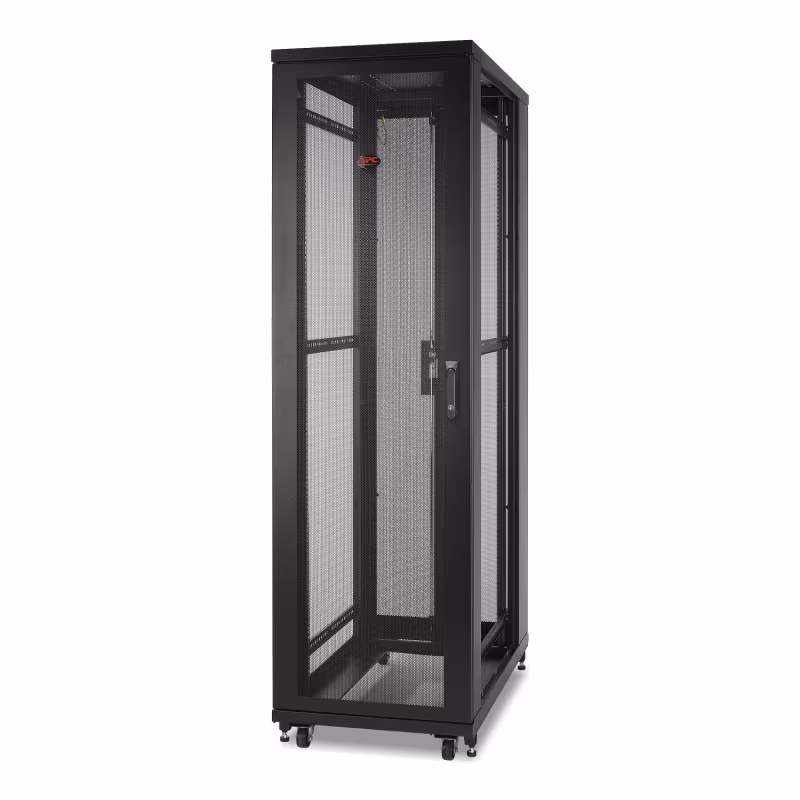 AR2400 GABINETE NETSHELTER DE PISO 42 RU 600X1060MM NEGRO PUERTA FRONTAL MALLA APC