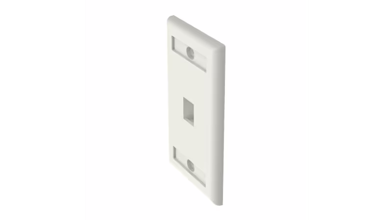 NK1FIWY PLACA DE UN PTO. P/KEYSTONE BLANCA NETKEY ETIQUETABLE