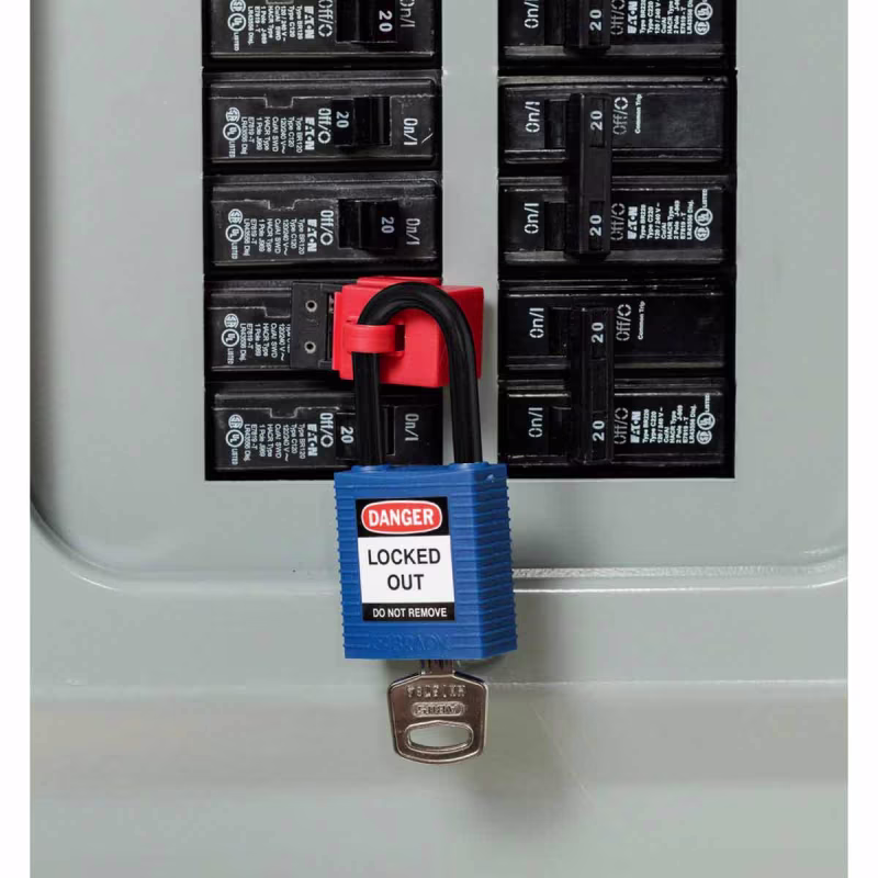 123342 CANDADOS DE BLOQUEO DE NYLON, CAJA DE 6 UNIDADES