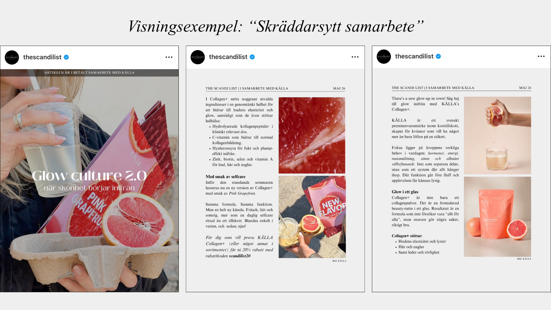 Visningsexempel skräddarsytt samarbete