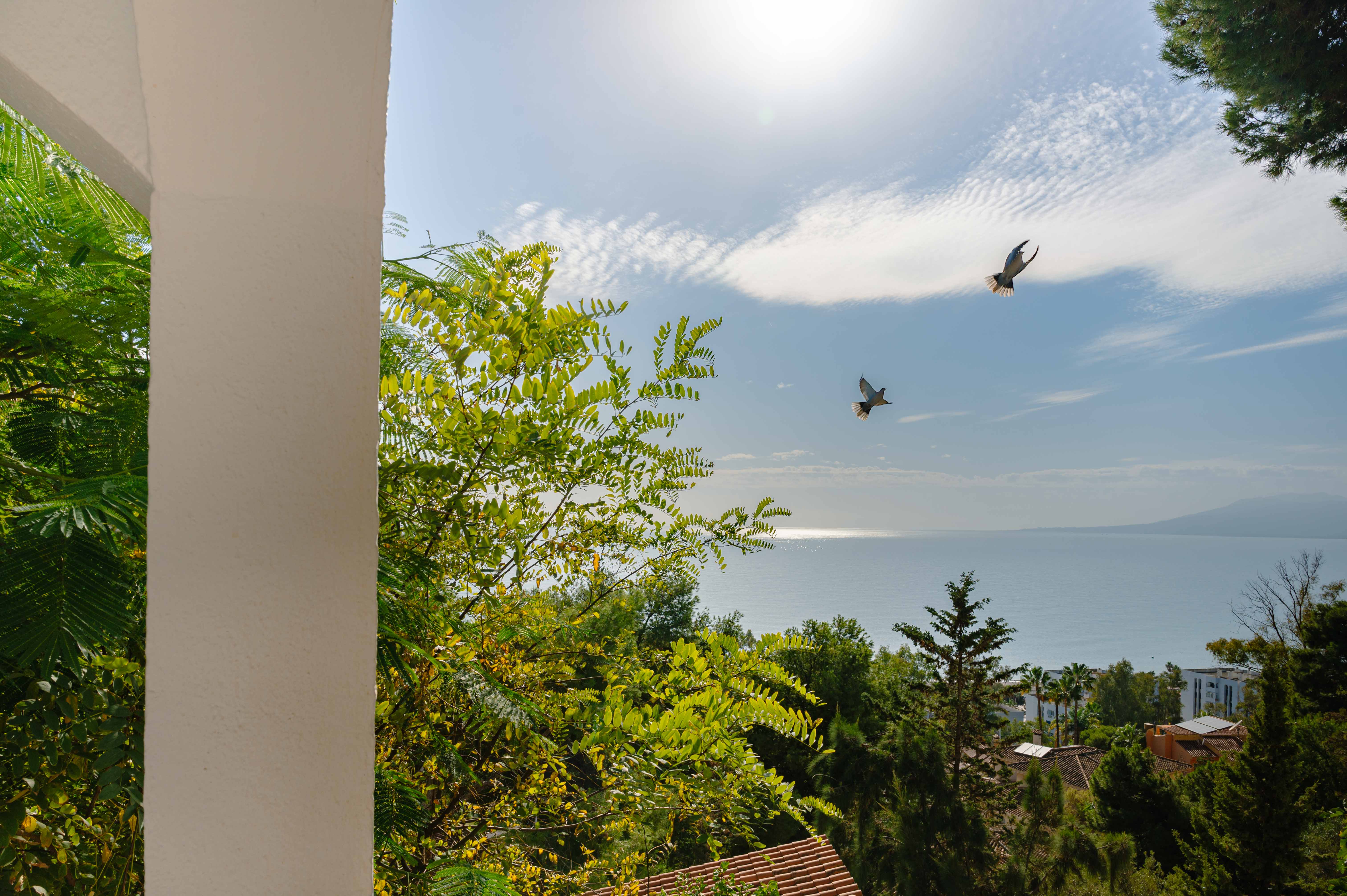 Vistas al mar desde chalet Málaga