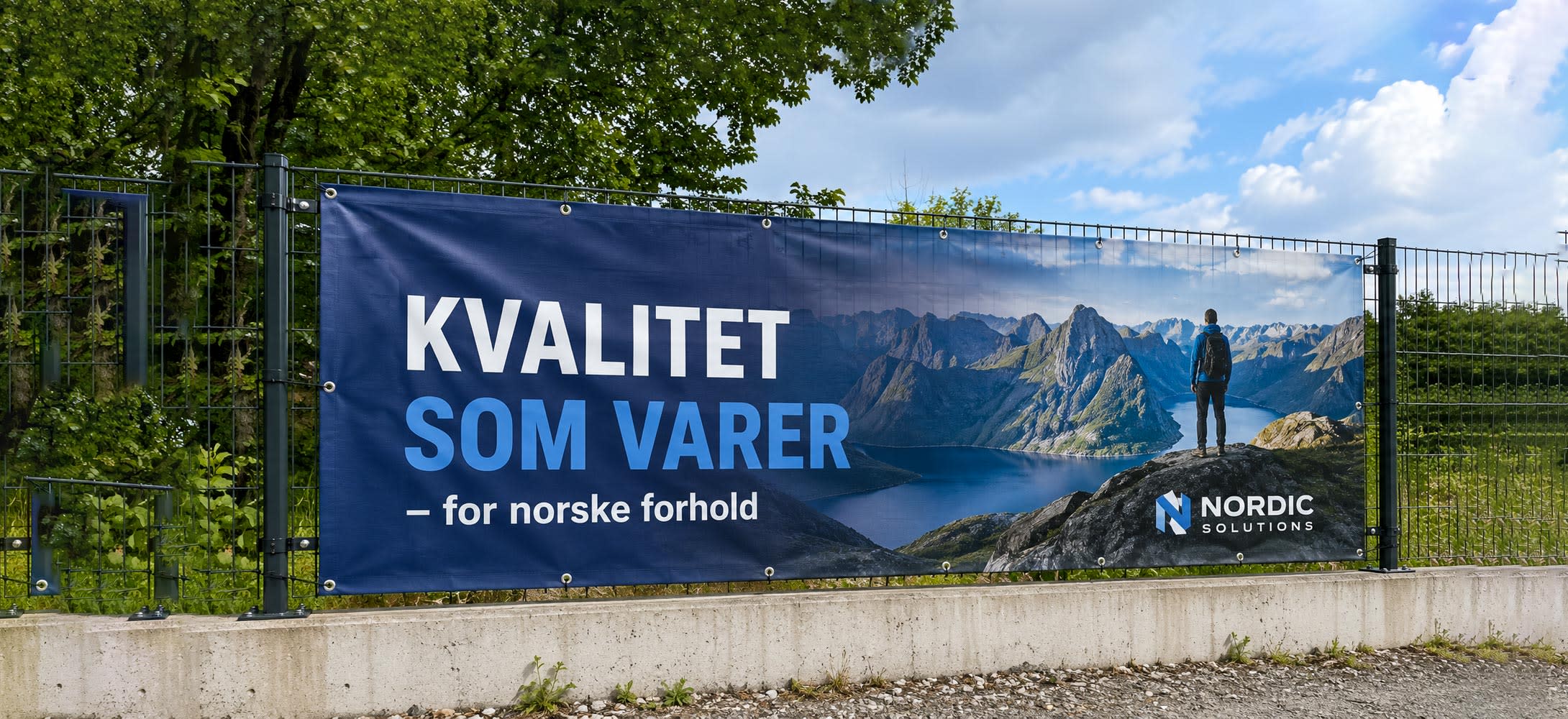 Banner med trykk