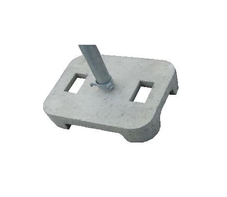 Løsfot betong 60kg for 60mm stolpe