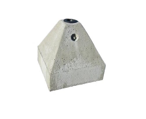 Løsfot betongpyramide 175kg for 60mm stolpe