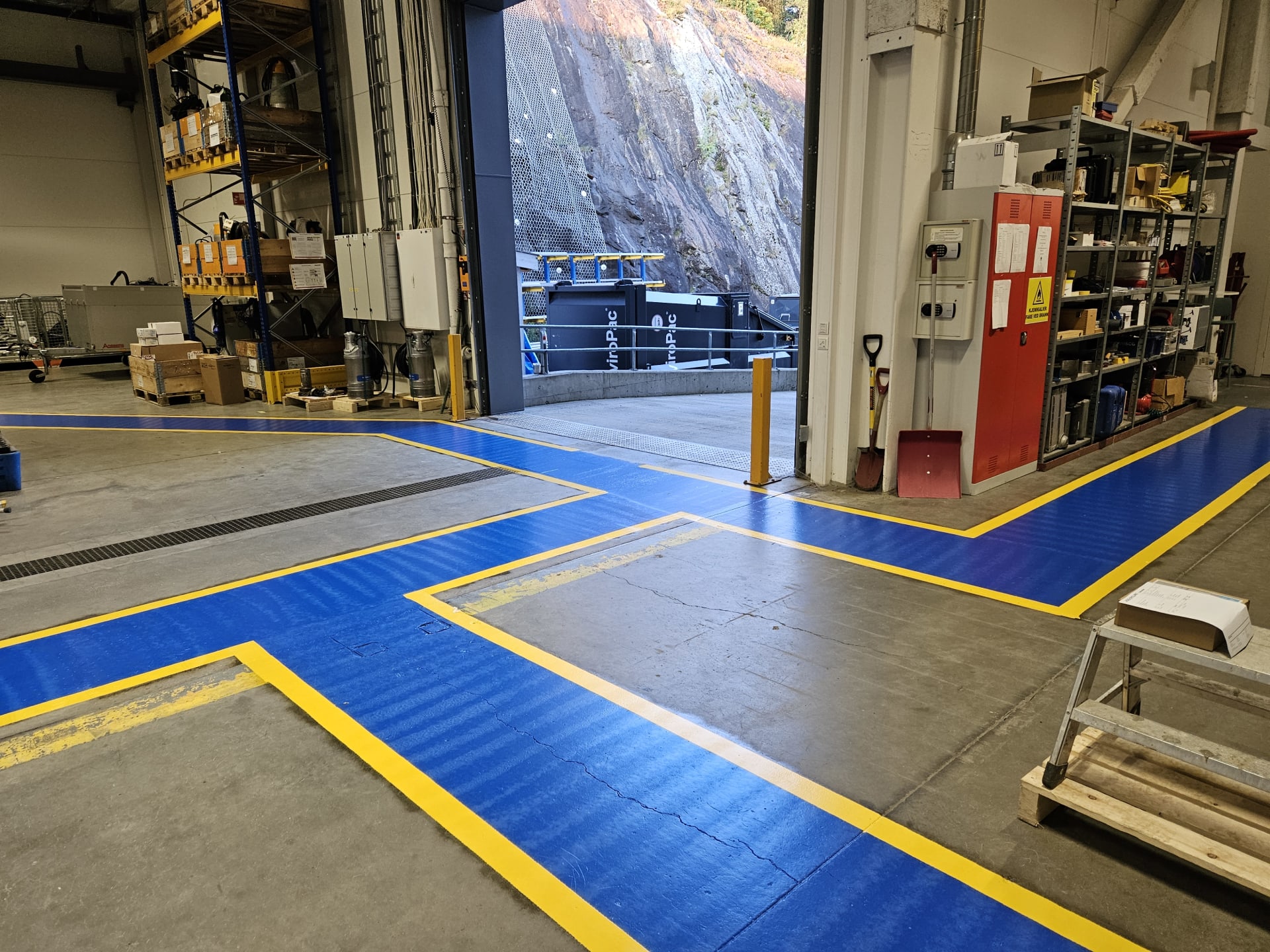 Industriell merking i lager og terminal
