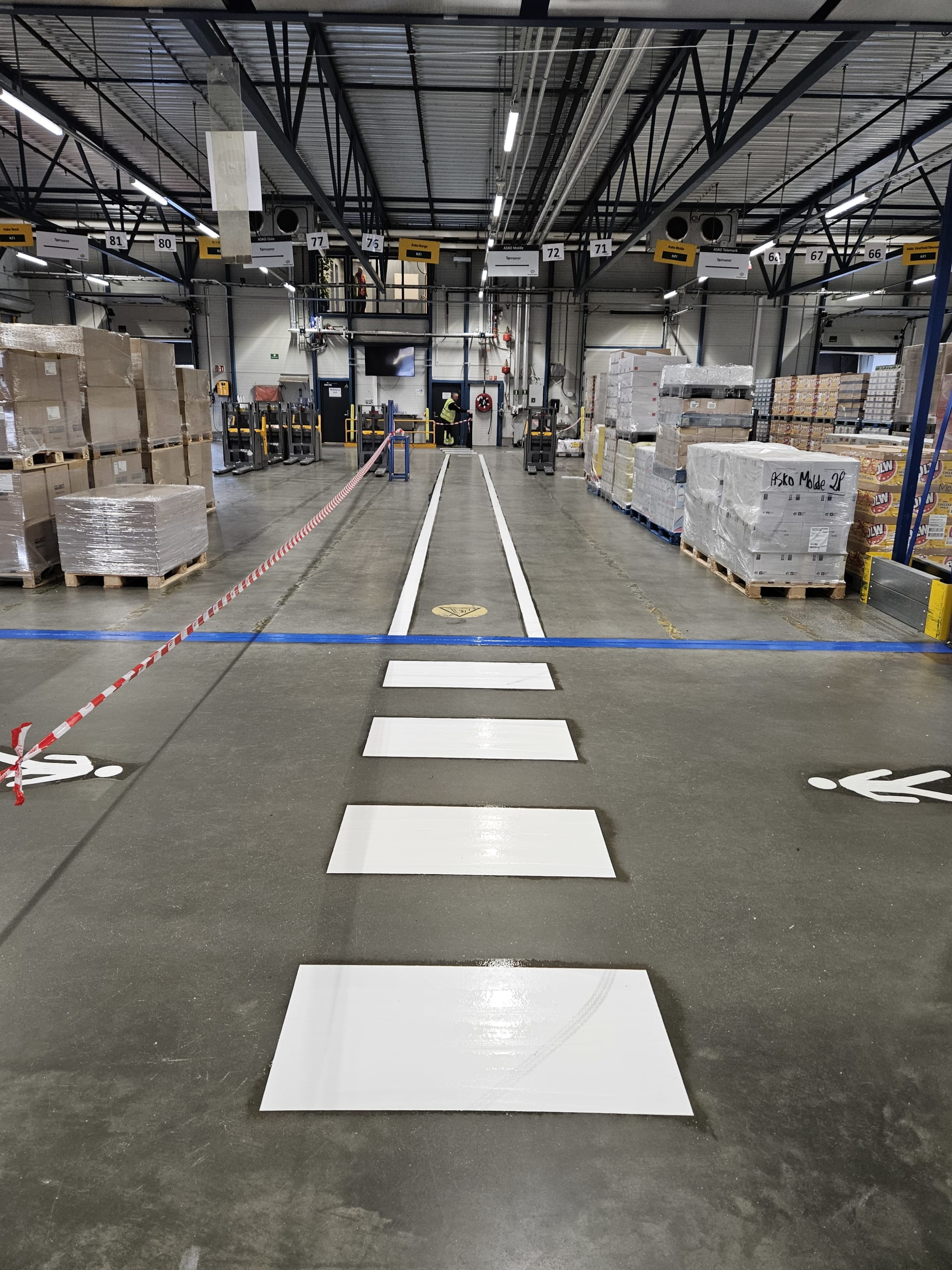Industriell merking i lager og terminal