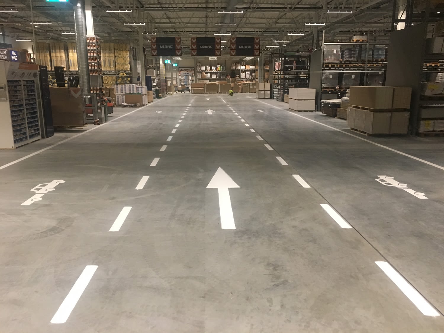 Industriell merking i lager og terminal