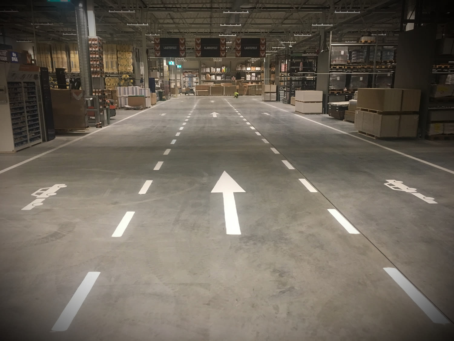 Industriell merking i lager og terminal