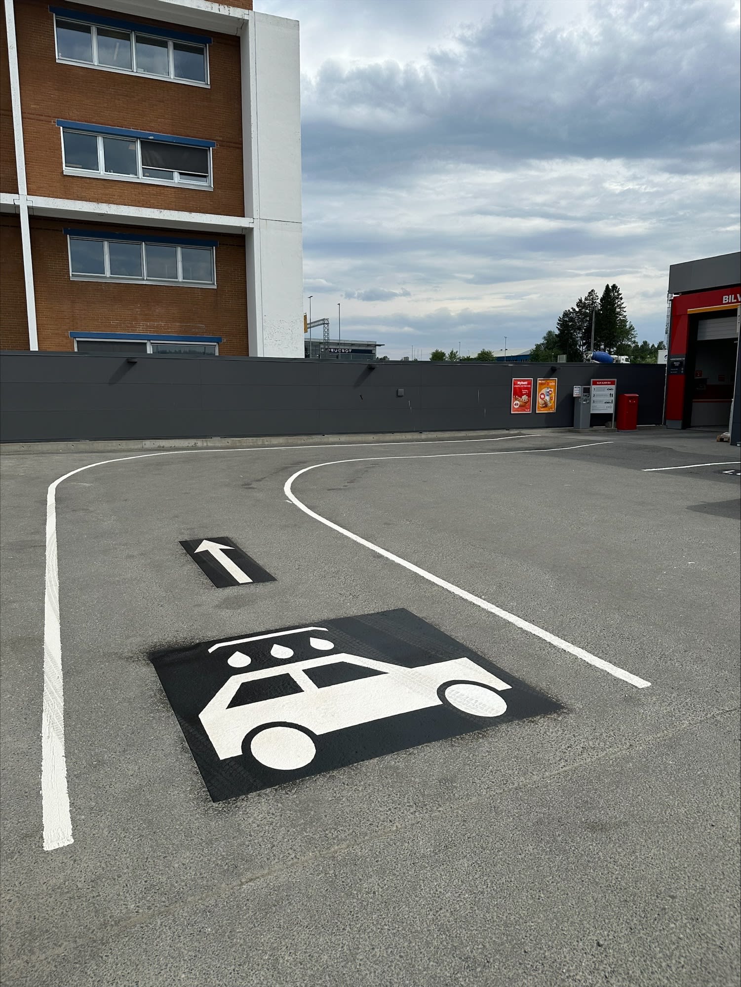 Oppmerking av parkeringsplass