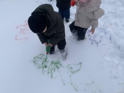 Использование нетрадиционных методов рисования на прогулке
