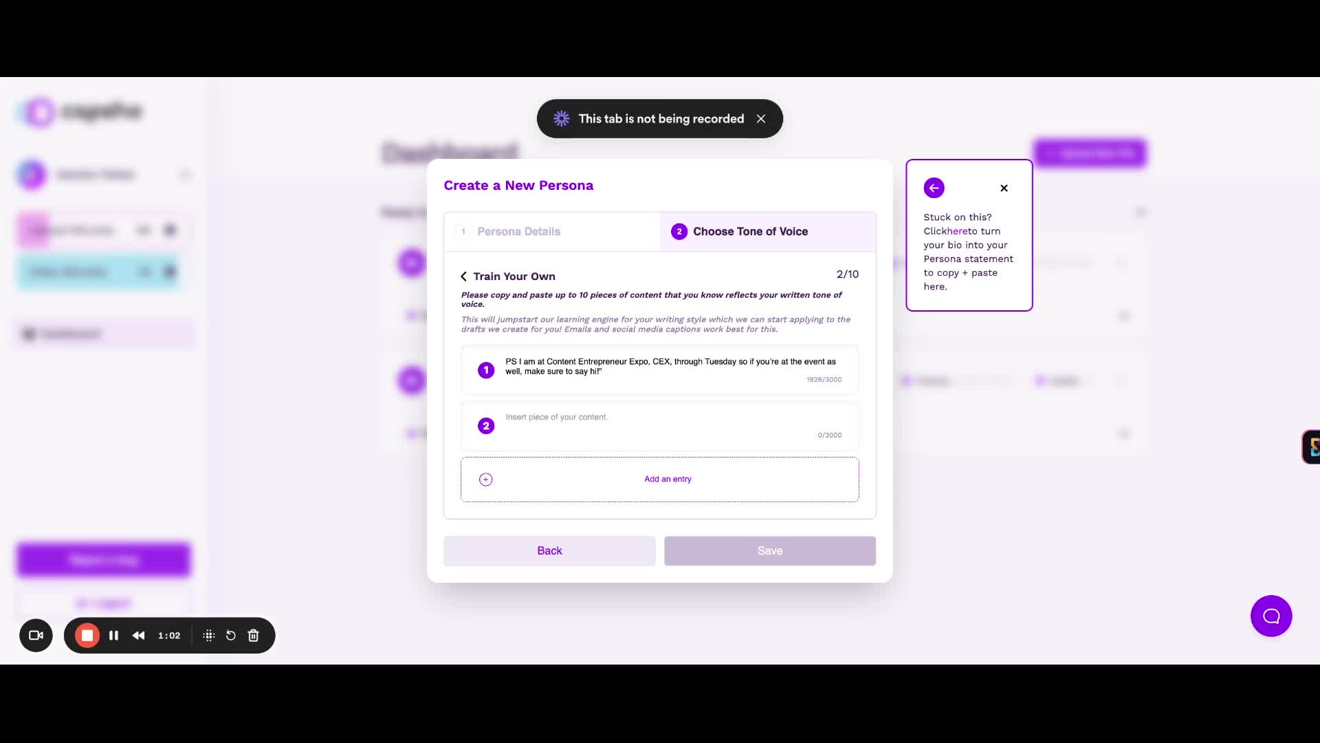 Capsho Content Engine product features