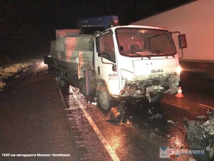 На Южном Урале водитель попал в страшное ДТП: от машины ничего не осталось