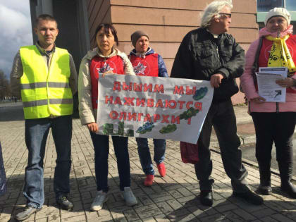 Акцию в поддержку Шиеса провели в Челябинске экологи и участники «Левого фронта»