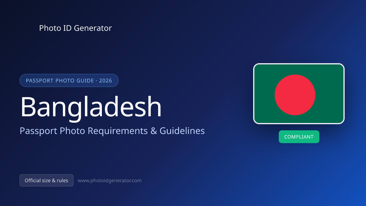 Bangladesh Passport Photo Requirements & Guidelines