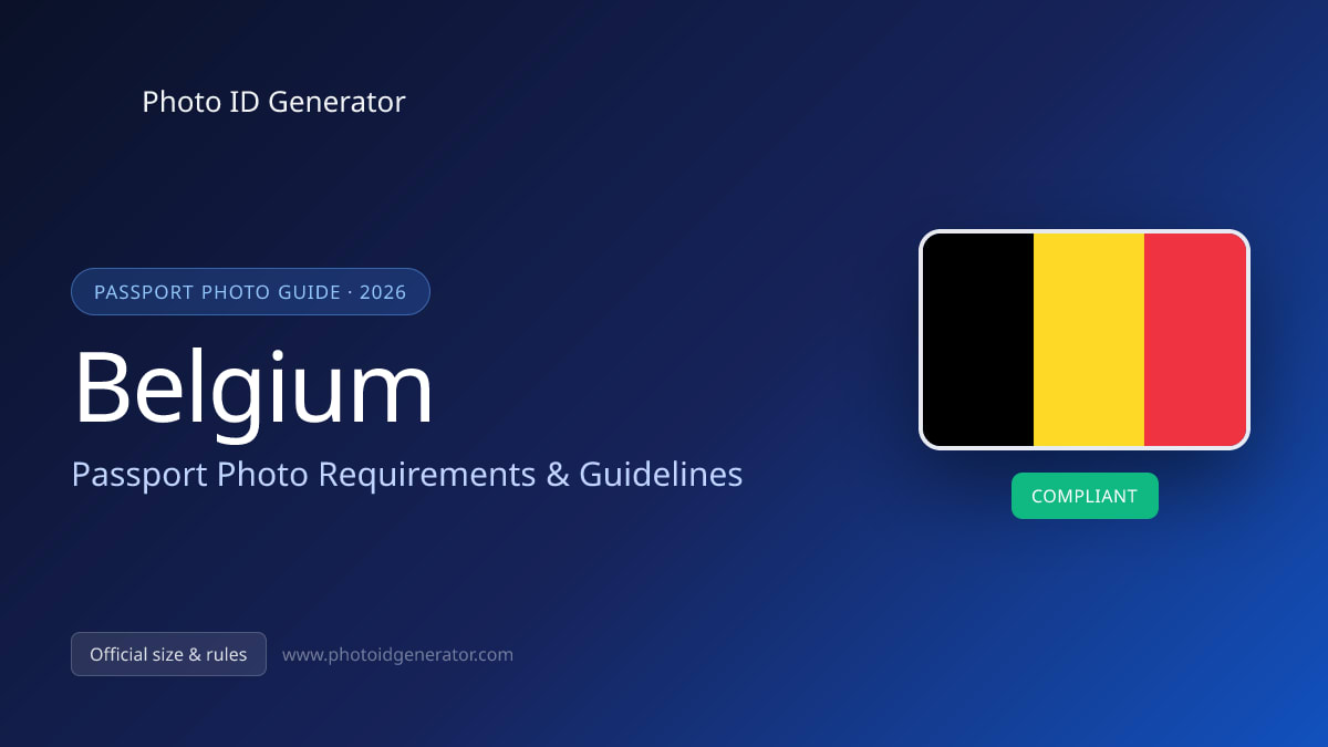 Belgium Passport Photo Requirements & Guidelines