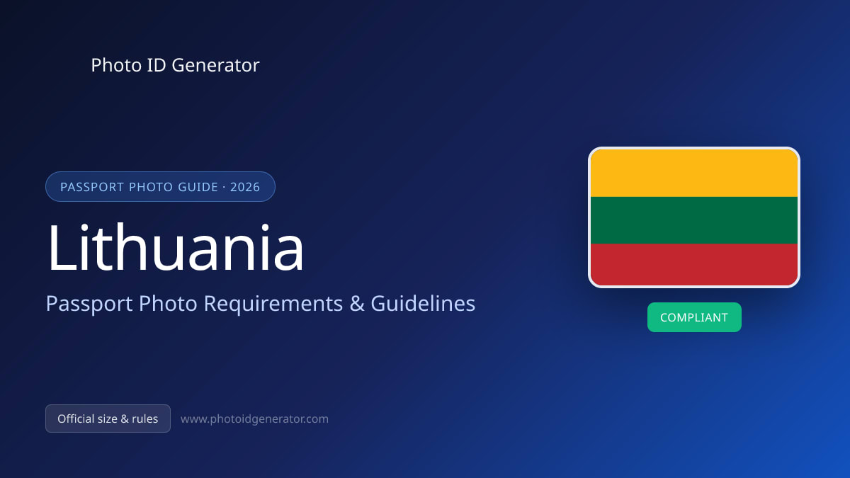 Lithuania Passport Photo Requirements & Guidelines
