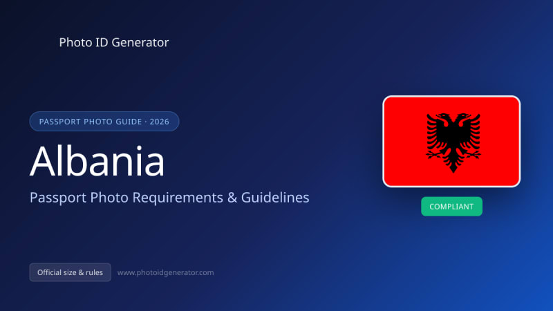 Albania Passport Photo Requirements & Guidelines — Photo ID Generator blog