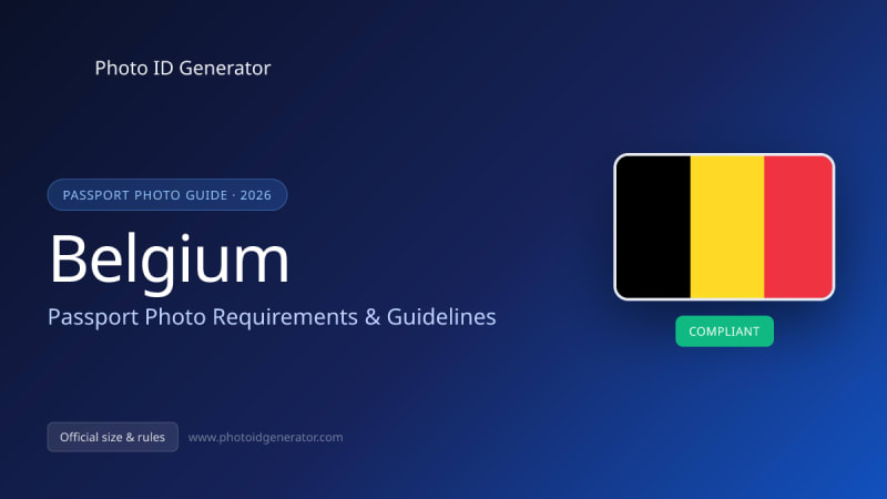 Belgium Passport Photo Requirements & Guidelines — Photo ID Generator blog