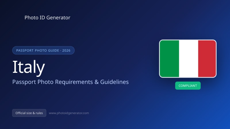 Italy Passport Photo Requirements & Guidelines — Photo ID Generator blog