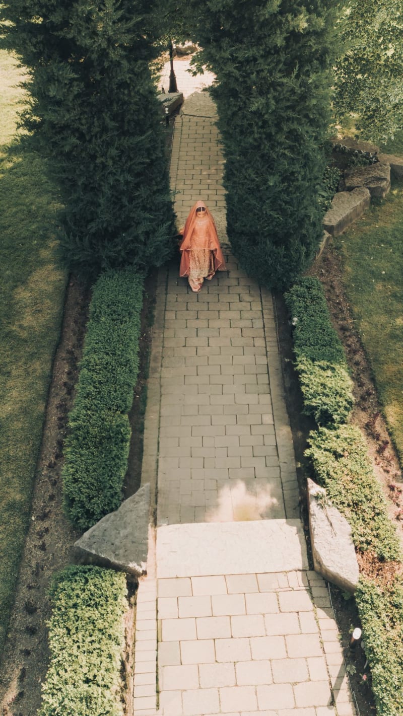 Aerial drone wedding ceremony photographer Toronto