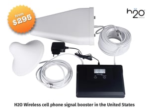 H2O Wireless cell phone signal booster in the United States