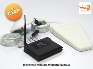 Ripetitore Wind Tre: Amplificatore segnale Wind Tre in Italia