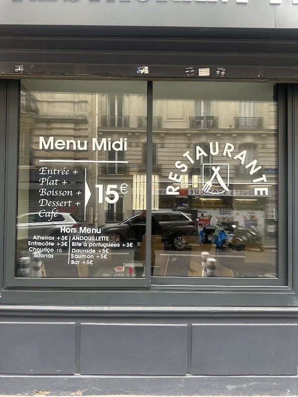 Le Soleil du Portugal — menu