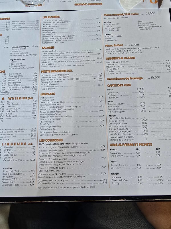 Nossa Churrasqueira Paris 15 — menu