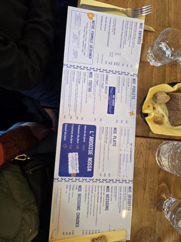 Nossa Churrasqueira Paris 15 — menu