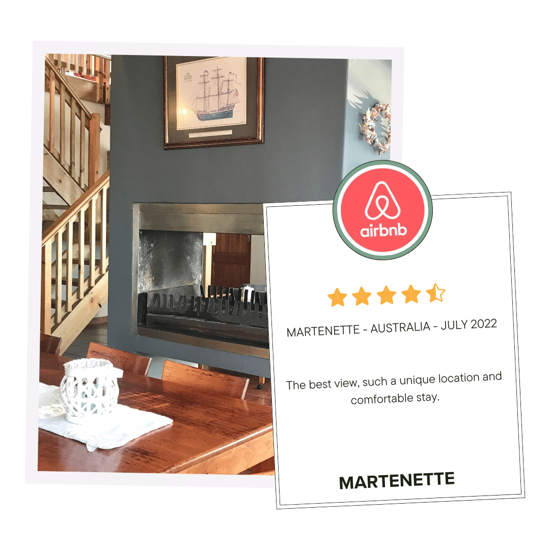 Glowing guest review praising On The Rocks Villa beach house experience