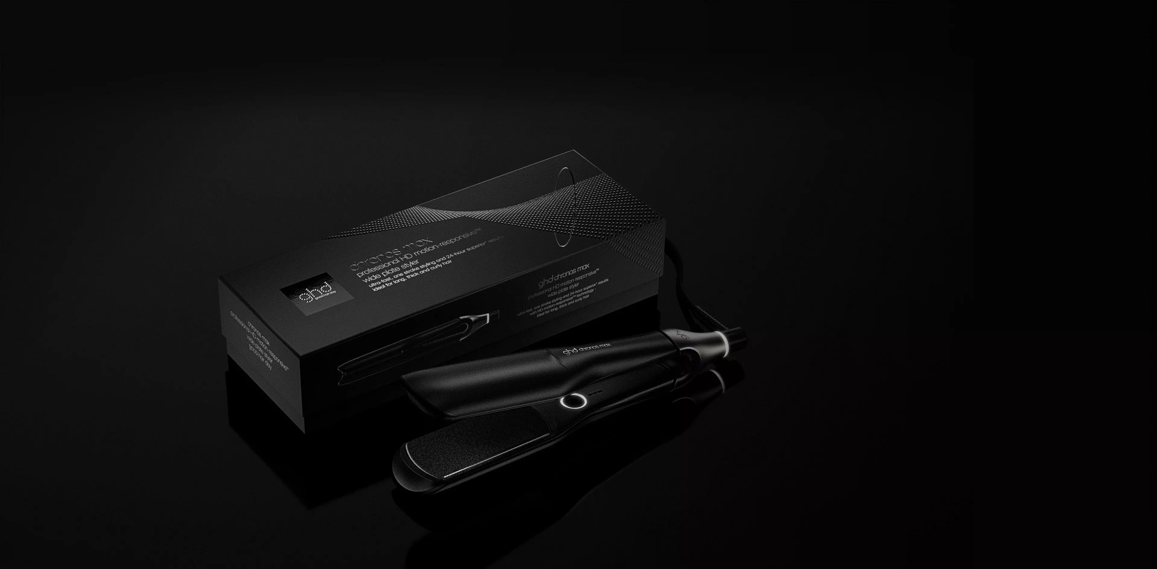 LISSEUR À PLAQUES LARGES GHD CHRONOS MAX NOIR