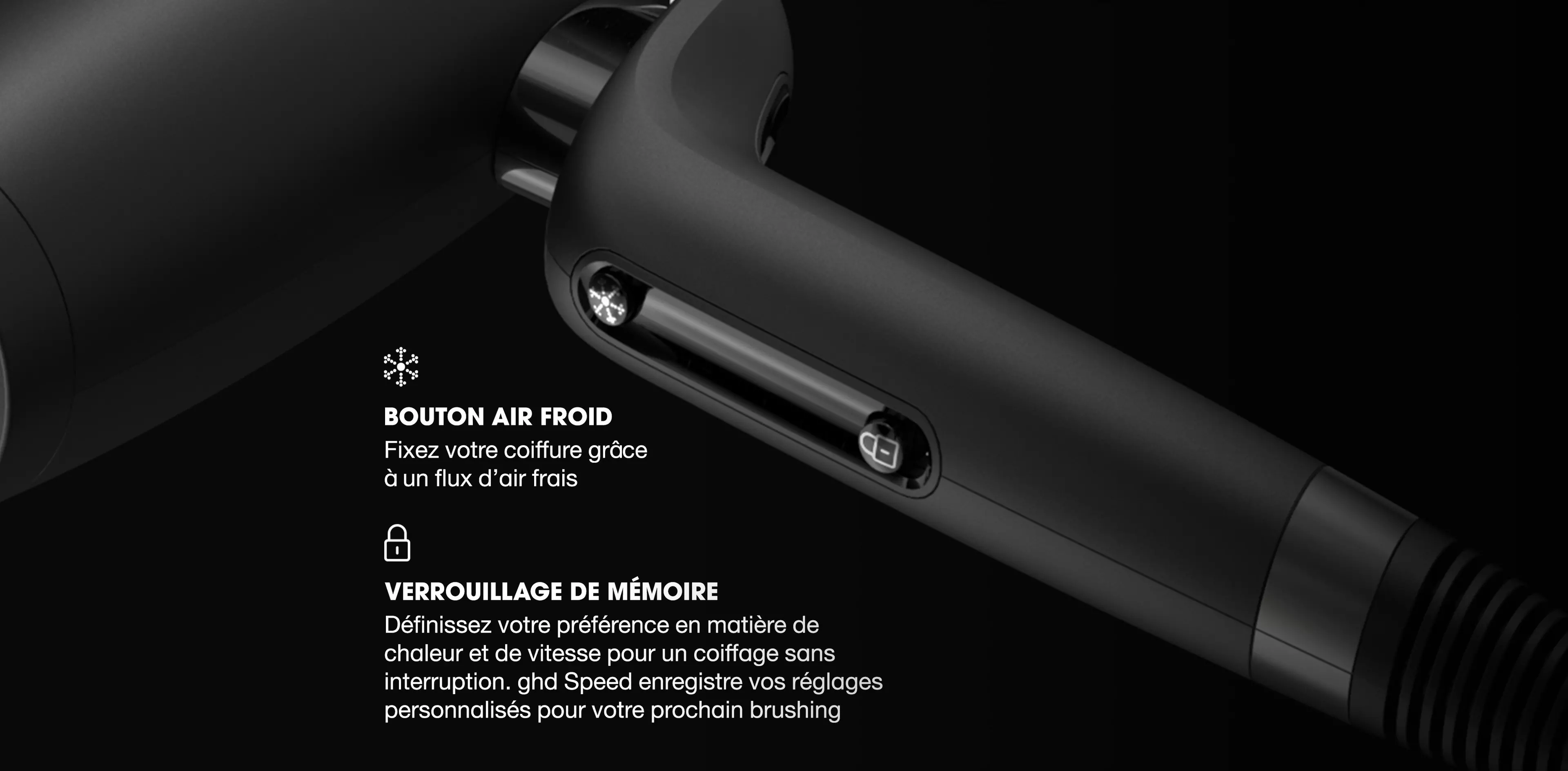 NOUVEAU SÈCHE-CHEVEUX ULTRA-RAPIDE GHD SPEED NOIR