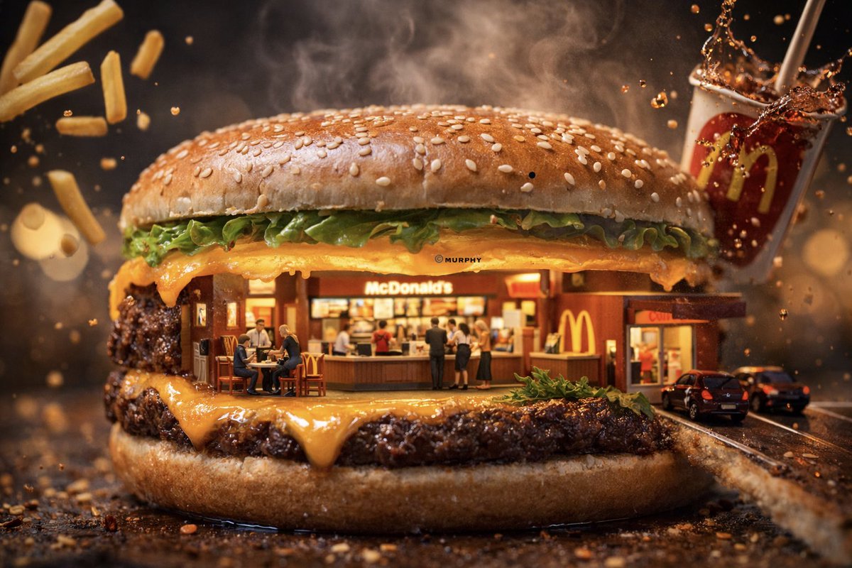 Ultra-realistic 3D miniature diorama showing a brand environment inside a giant iconic object with cinematic cross-section lighting and detailed interior storytelling. Thumbnail 3