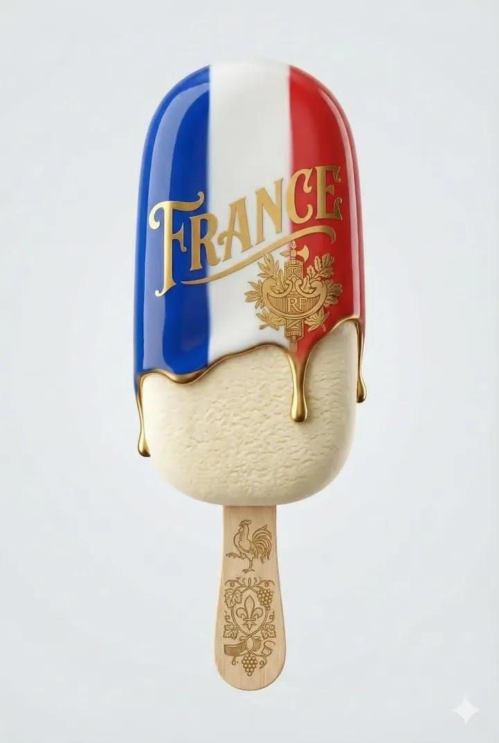 Minimalist ultra-realistic Kazakhstan-inspired ice cream bar with turquoise icing, gold ornamental patterns, and creamy vanilla interior in a clean studio background. Thumbnail 2