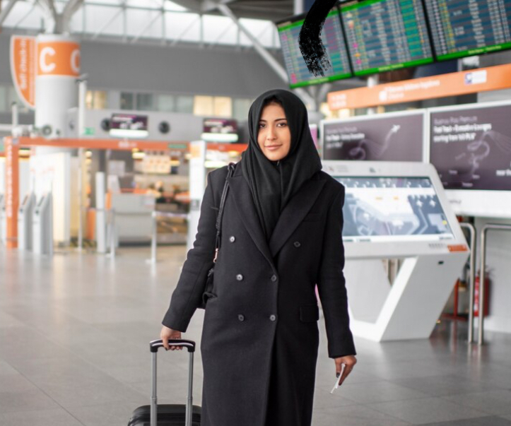 Gaya Airport Look Untuk Muslimah