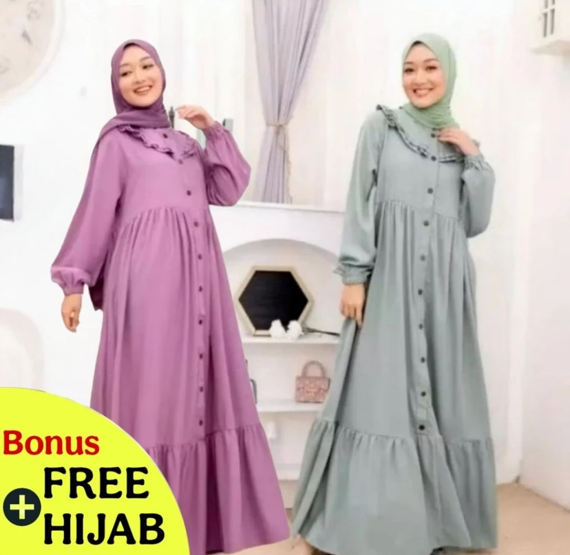 Gamis Cantik Serbaguna, Cuma 100 Ribuan Aja!
