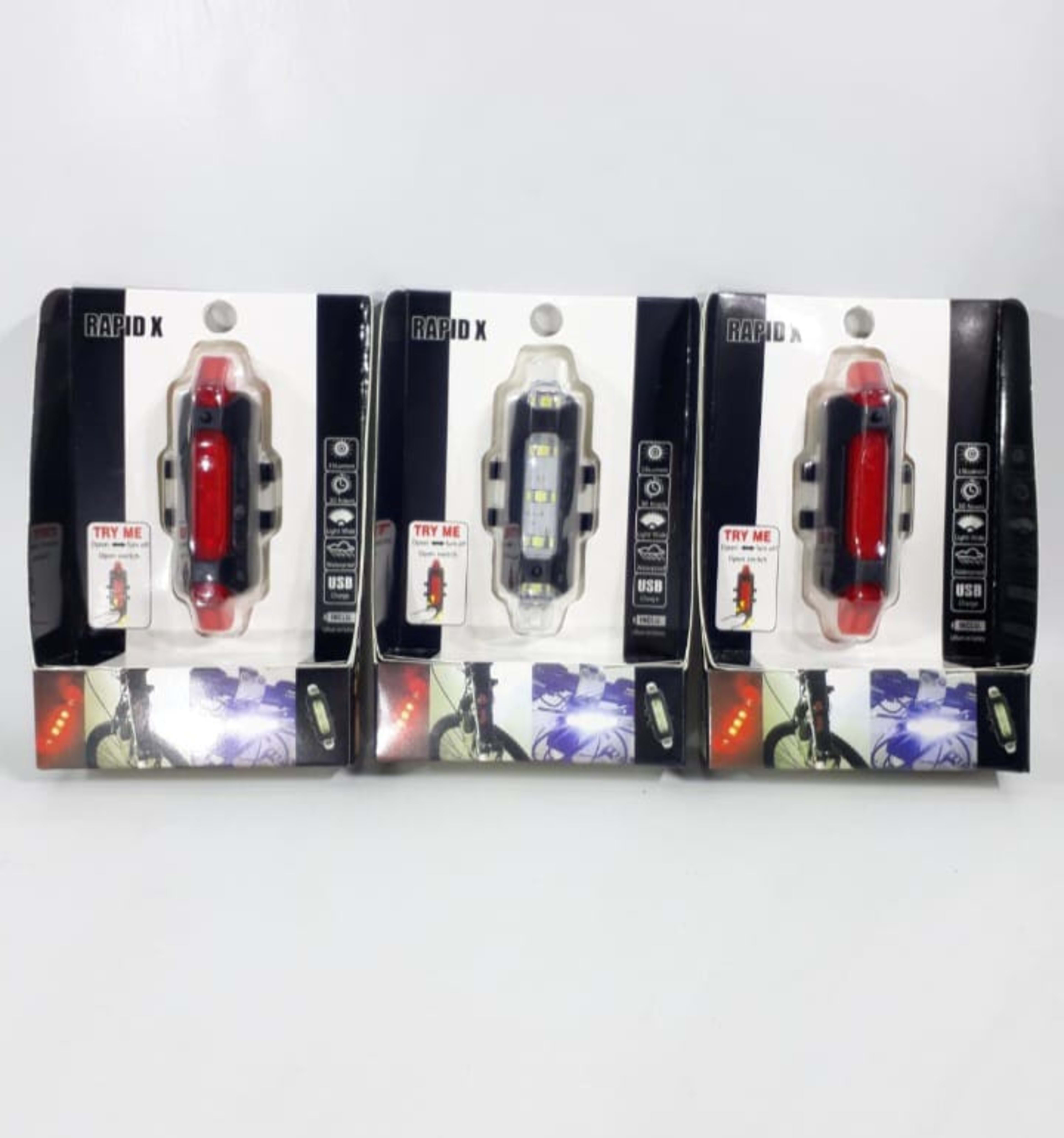 Luz trasera bici recargable 
