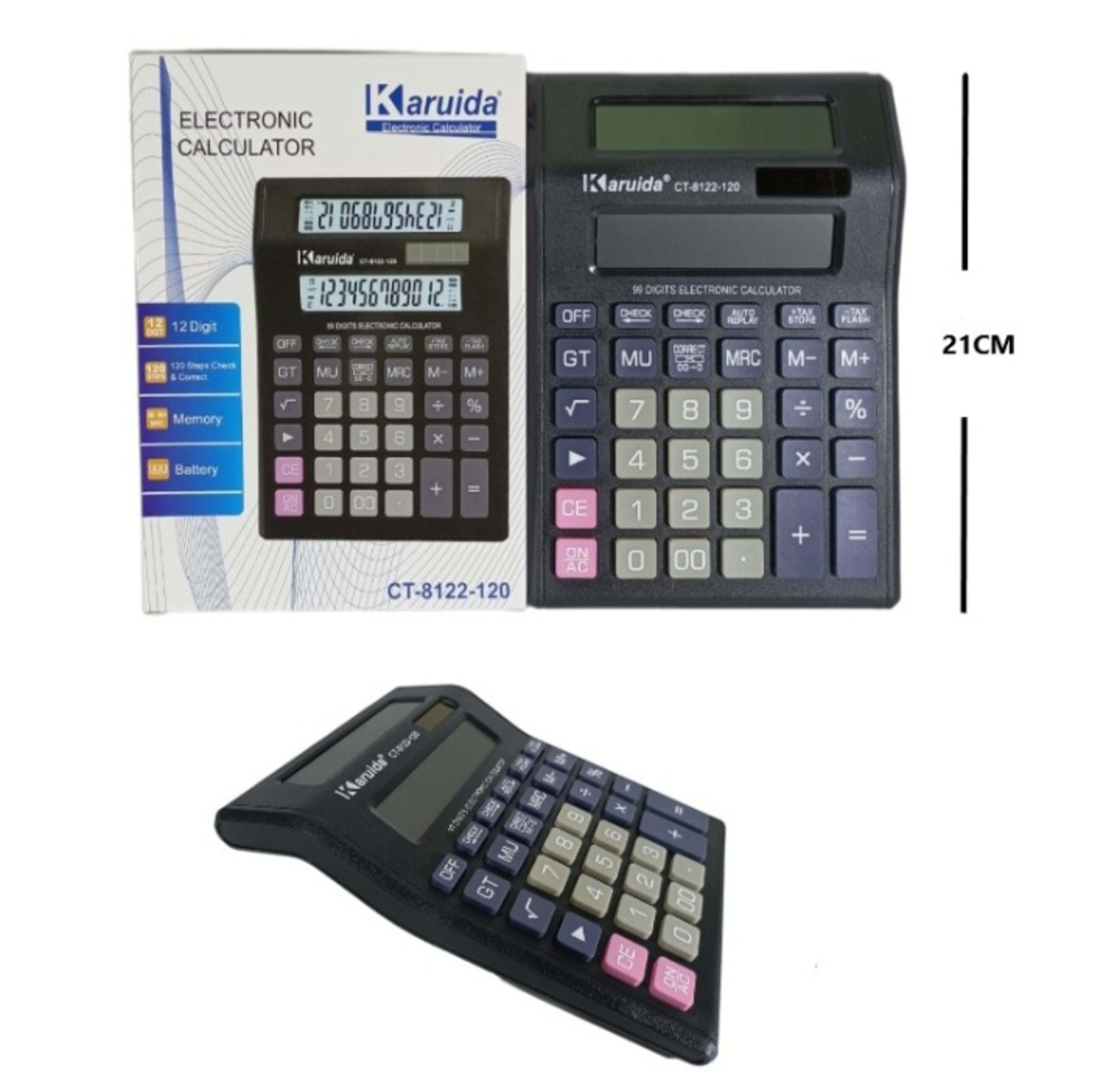 Calculadora doble visor 12 dígitos Karuida