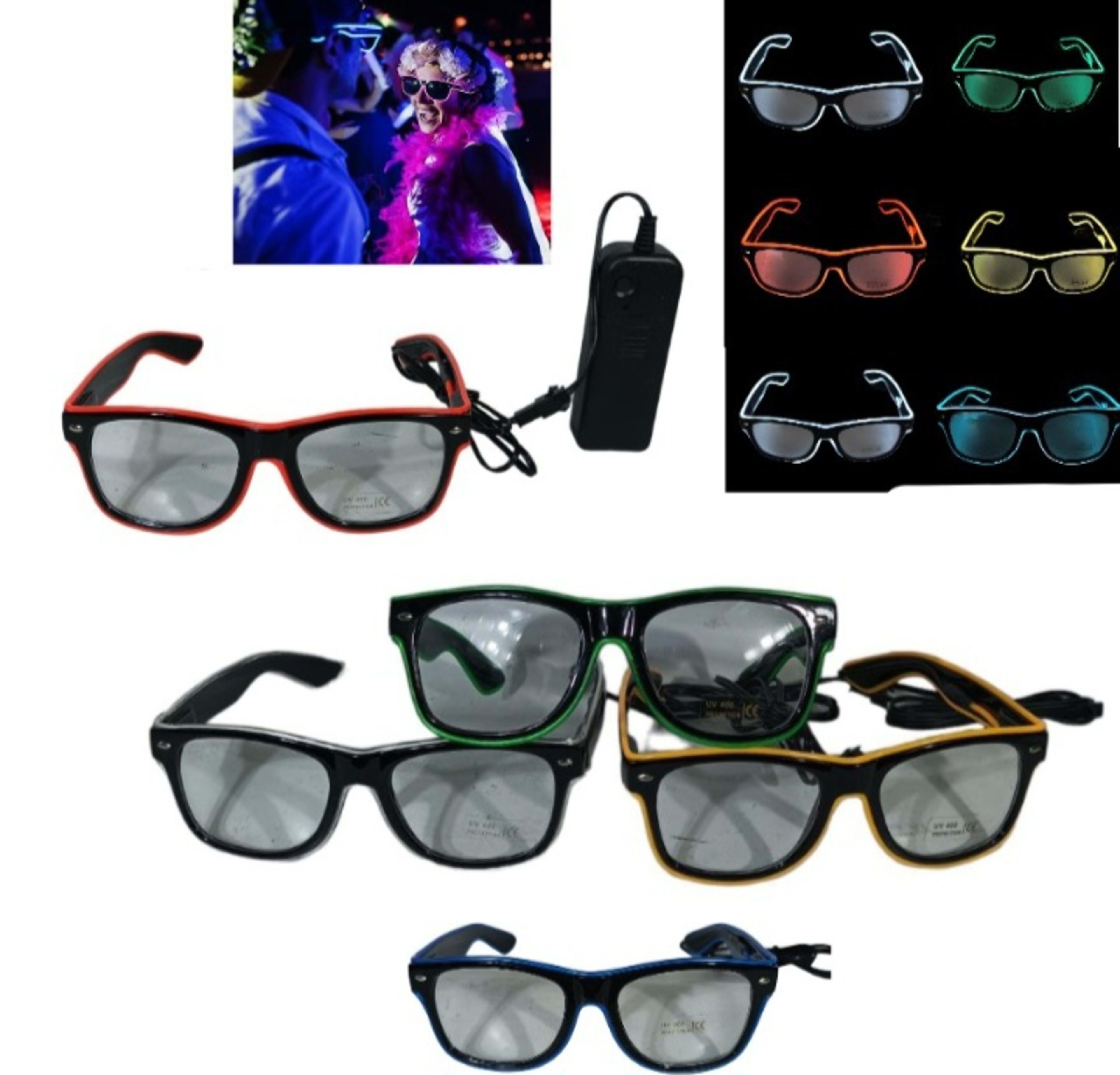 Lentes Gafas con luz neón 