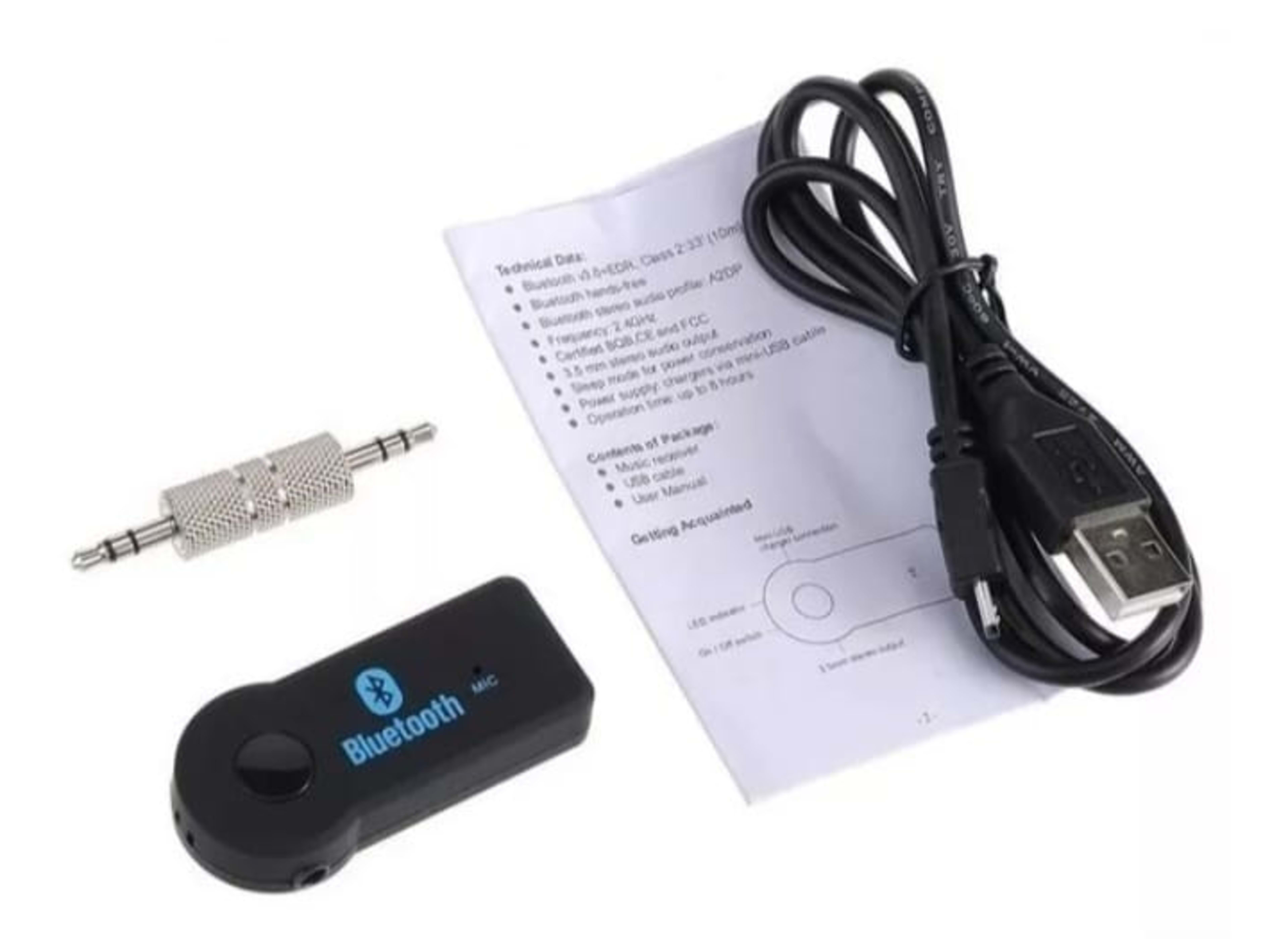Receptor Bluetooth Ficha metal 
