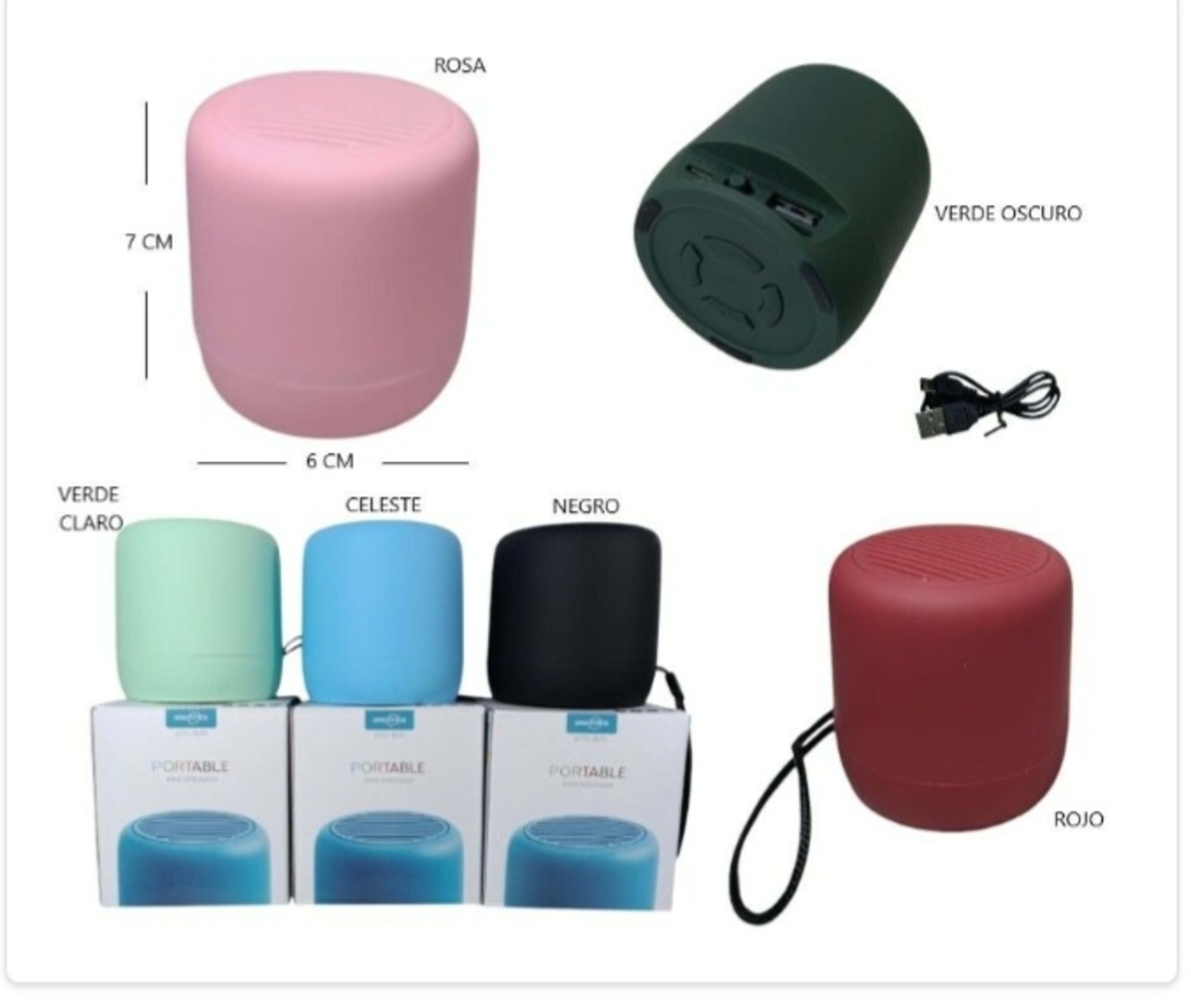 Mini parlante Bluetooth Tambor 