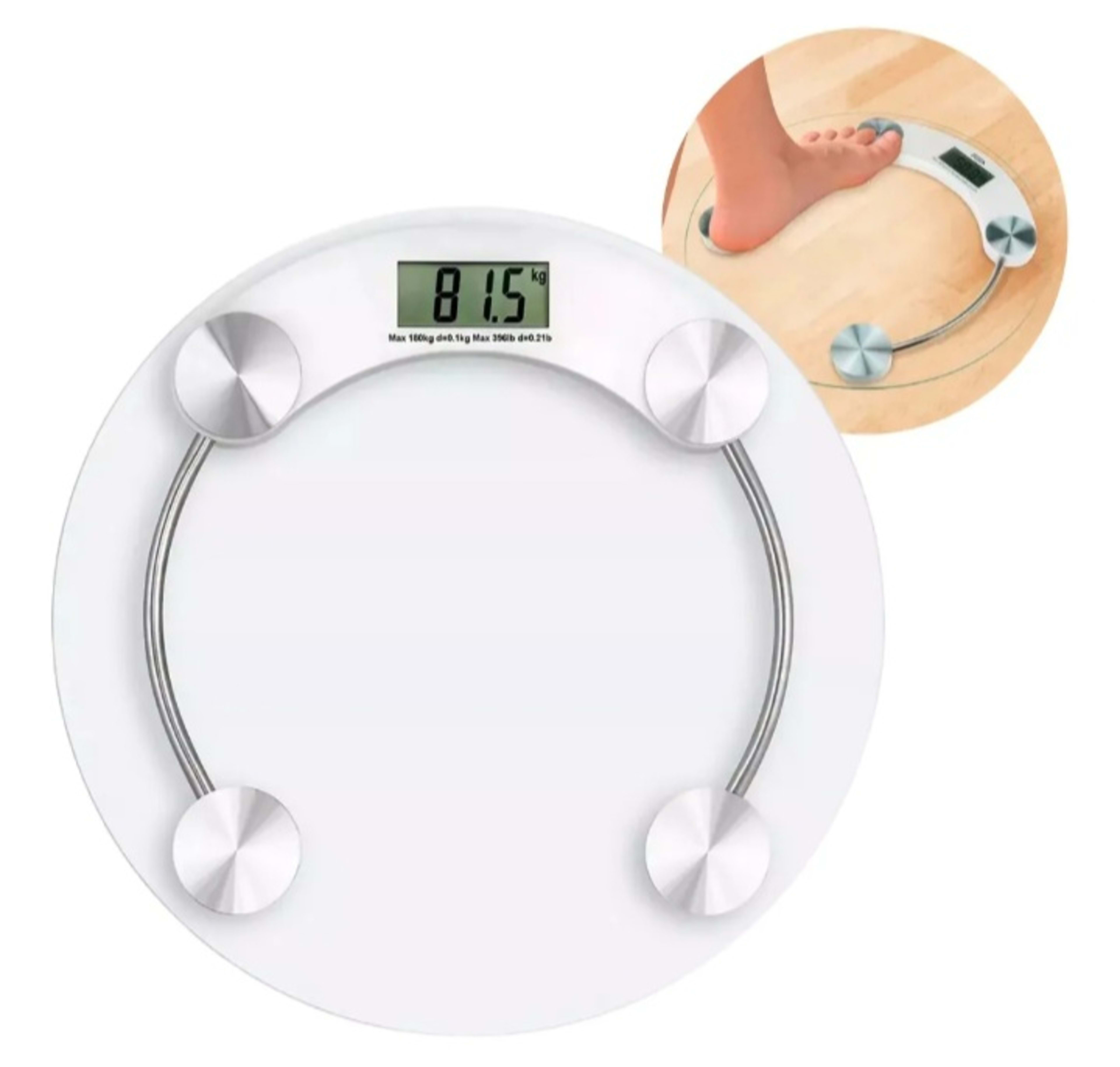 Balanza personal vidrio 