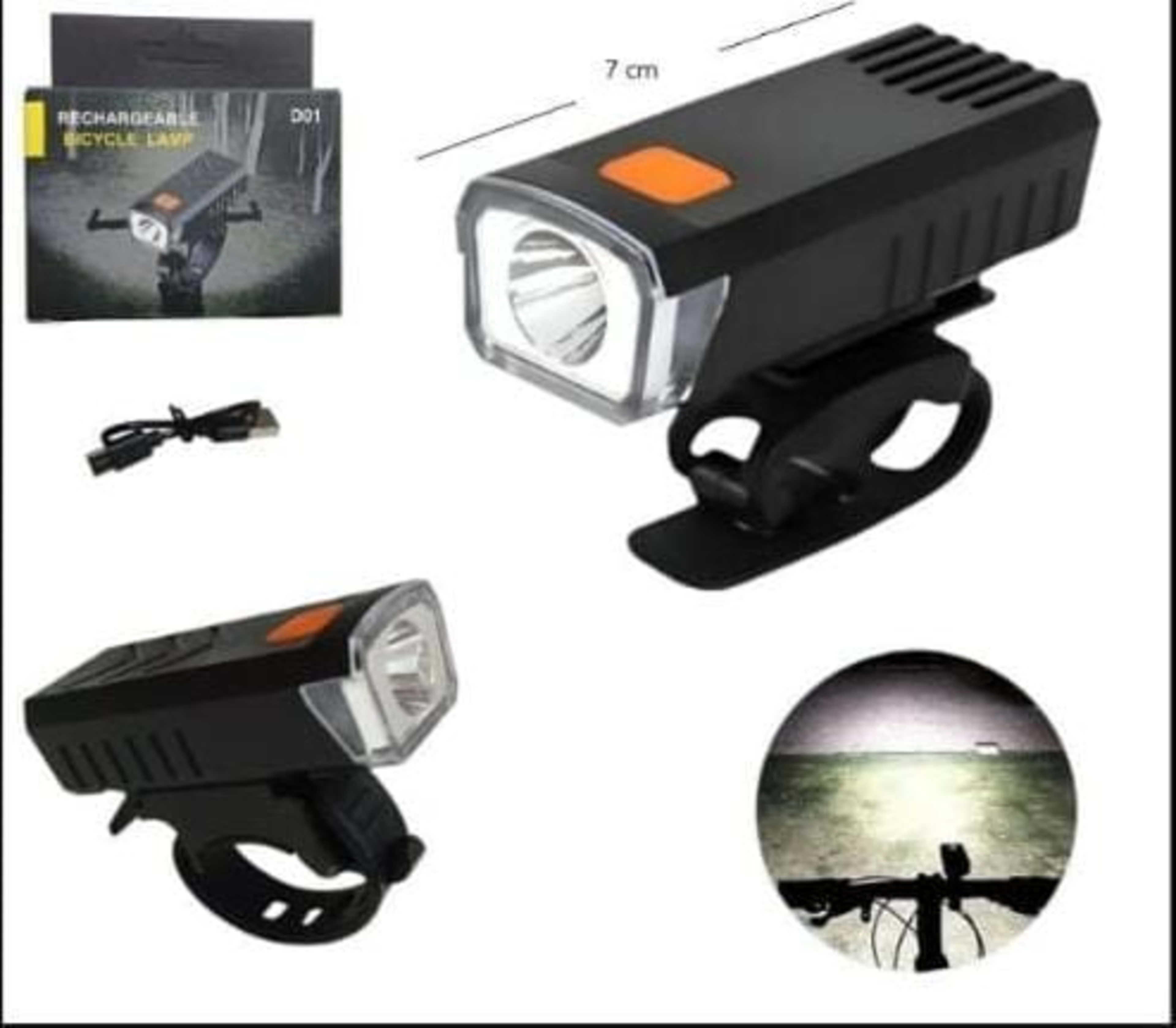 Luz Bici recargable Delantera 