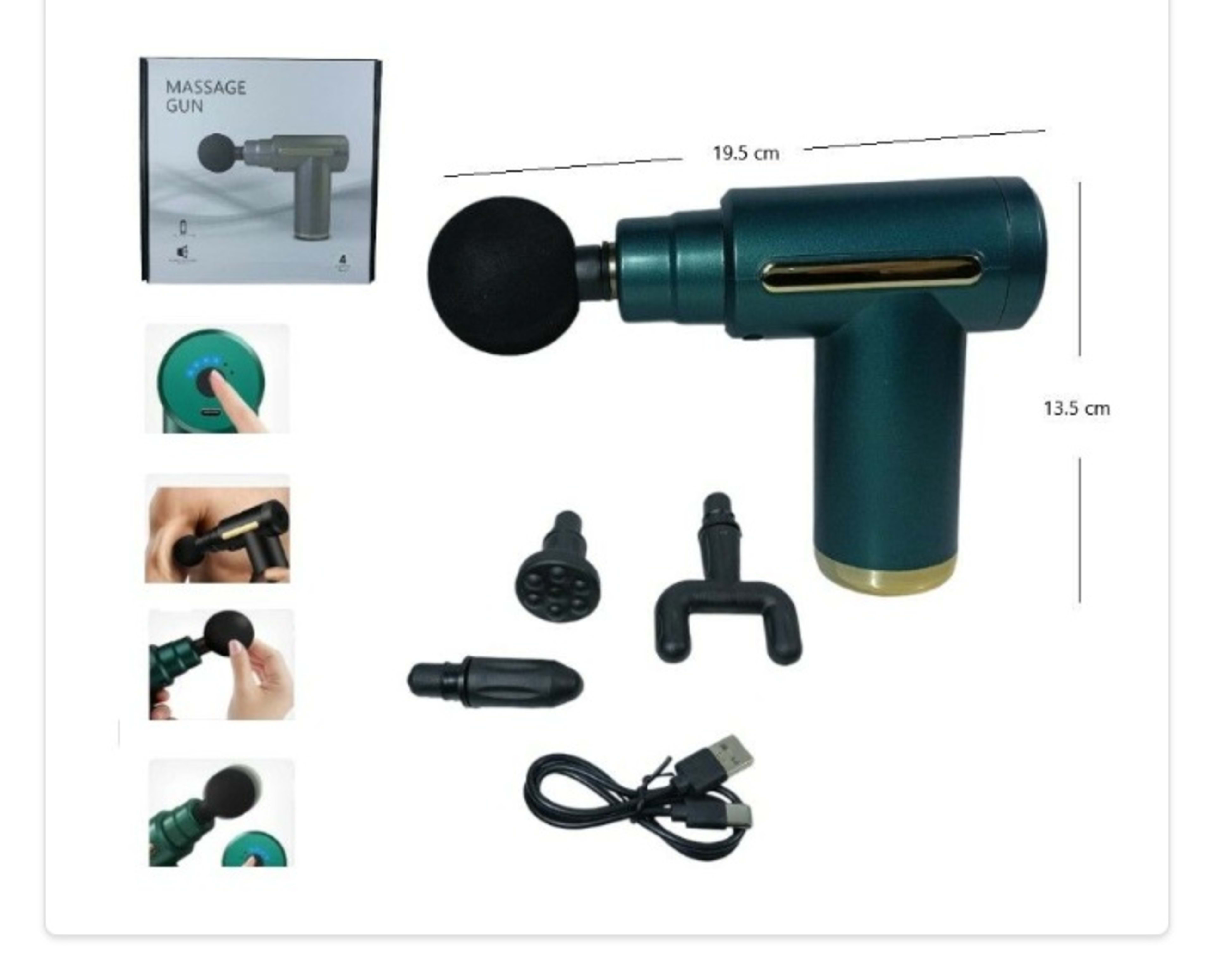 Pistola Masajesdor Recargable