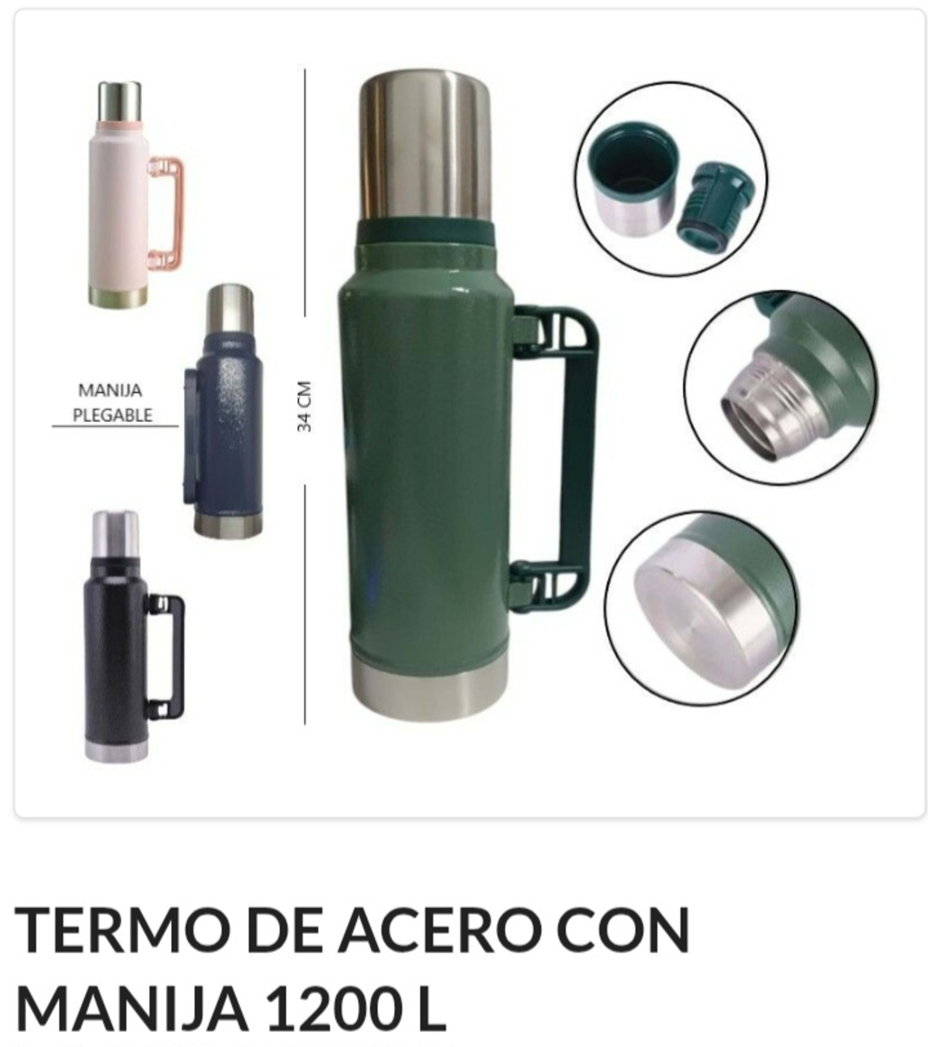 Termo Acero 1.2 litros 